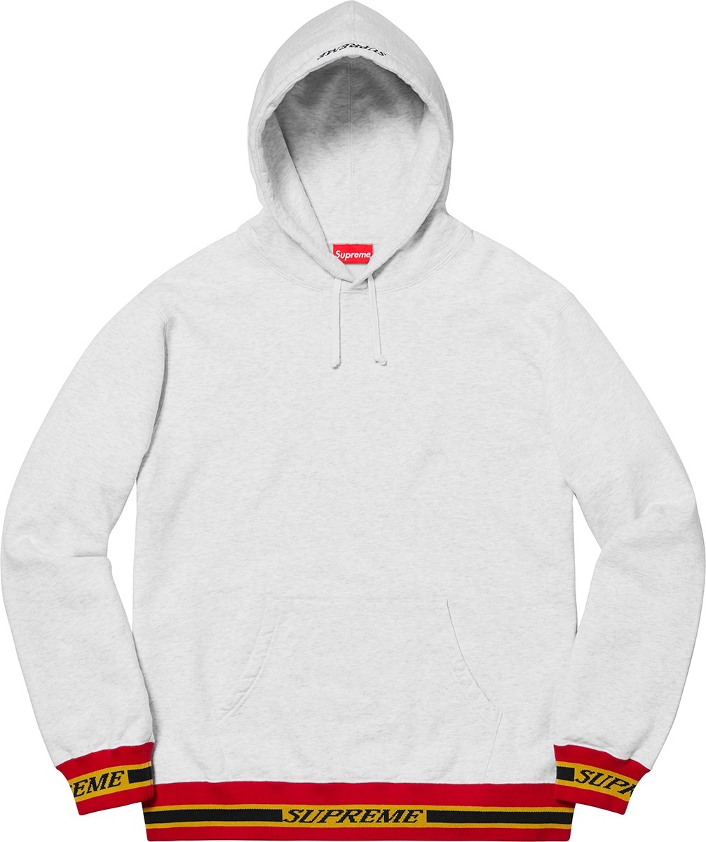 Striped Rib Hooded Sweatshirt view 2